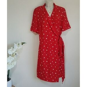 Rena Lange Vintage Silk Polka Dot Dress